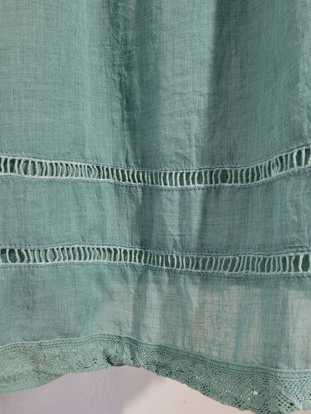 Umgee Mint Sage  Bohemisn Relaxed Shit Silhoutte Women' Cotton Blend Dress Medui - Picture 3 of 9